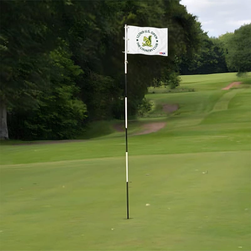 2BUT Standard Golf Flag USGA Golf Pin Flag Practic Putting Green Golf Flag For Backyard Garden Double-Sewn 600D Nylon Miniature Pin Flag with Grommets 20" L x 13" H white - Image 5